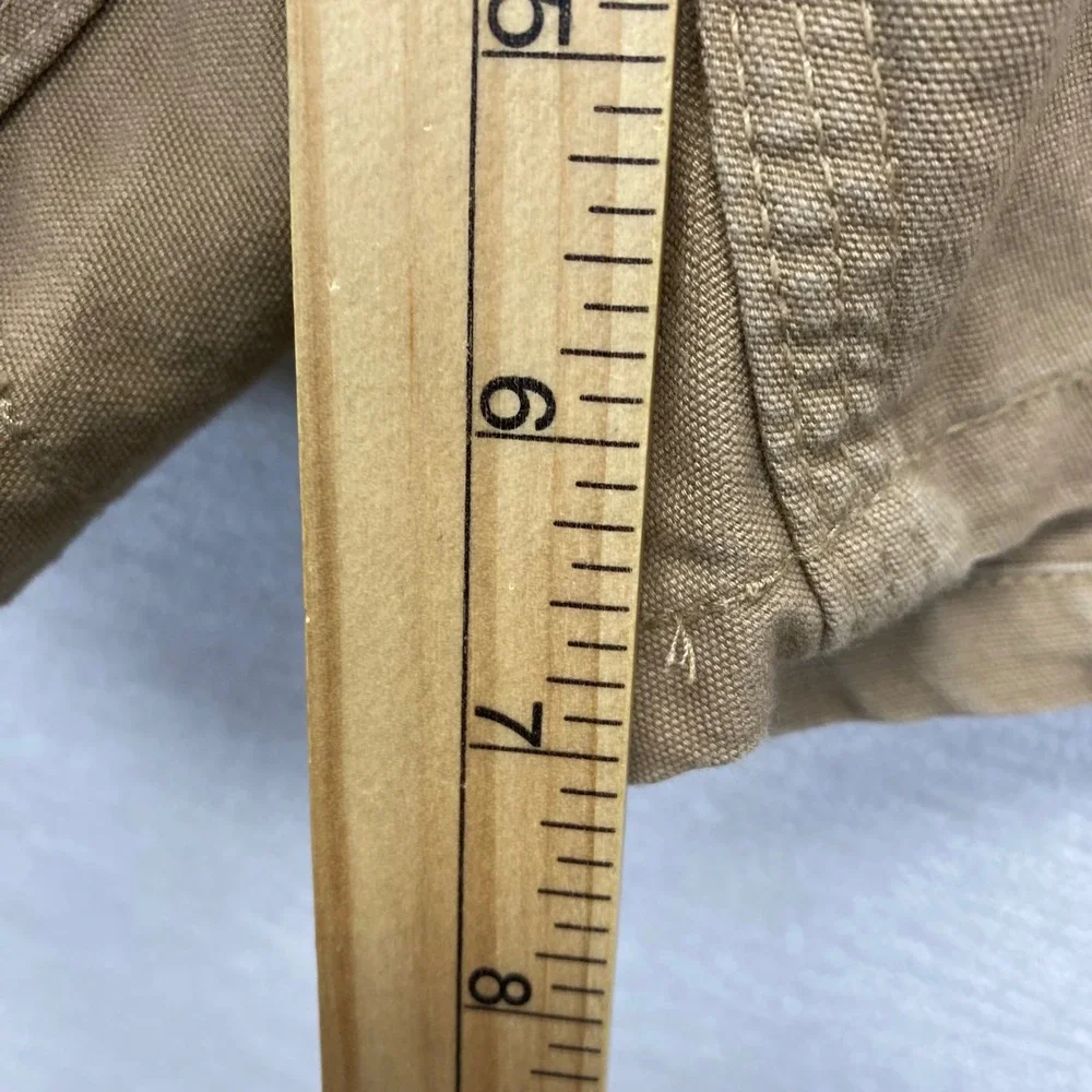 Carhartt Mens Khaki Original Fit Carpenter Shorts Size 42 Work Utility Irregular